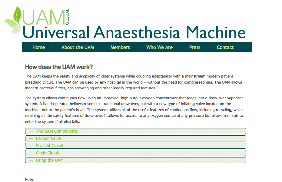 Universal Anaesthesia Machine